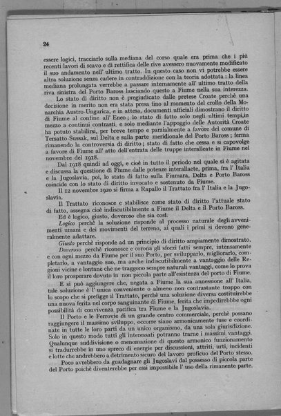 Il confine orientale di Fiume e la questione del Delta della Fiumara